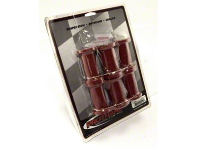 Rugged Ridge Leaf Spring Bushing Kit Front or Rear Red - 18364.03