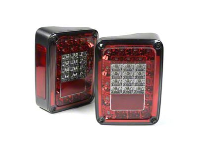 Rugged Ridge Led Tail Light Set Smoke 07-18 Jeep Wrangler - 12403.88