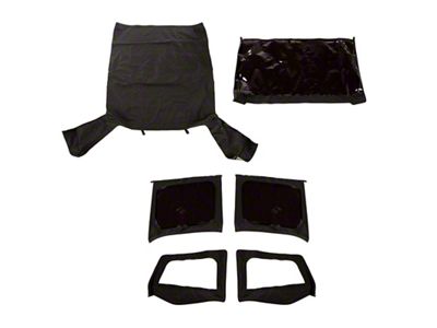 Rugged Ridge Montana Top Black Diamond W/SkinsTinted 88-95 YJ - 13752.35