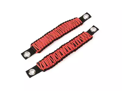 Rugged Ridge Paracord A-Pillar Grab Handle Red 07-18 Jeep Wrangler - 13305.80