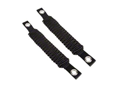 Rugged Ridge Paracord A-Pillar/Seat Mnt Hdle Black 07-18 Jeep Wrangler - 13305.82