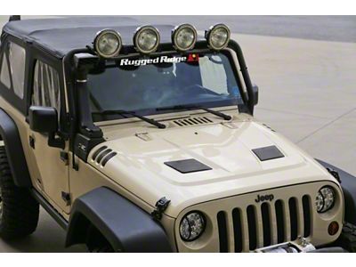 Rugged Ridge Performance Vented Hood 07-18 Jeep Wrangler JK - 17759.01