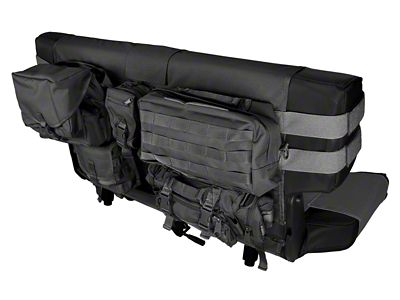 Rugged Ridge Rear Cargo Seat Cover Black 76-06 Jeep CJ - 13246.01