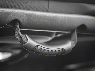 Rugged Ridge Rear Side Grab Handles Black 07-18 Jeep Wrangler - 13305.14