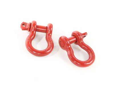 Rugged Ridge Red 3/4in D-Shackles - 11235.08