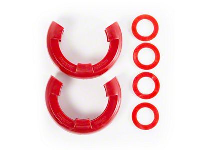 Rugged Ridge Red 7/8in D-Ring Isolator Kit - 11235.41