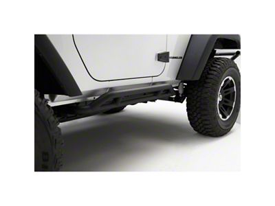Rugged Ridge RRC Rocker Guards Black 07-18 2-Door Jeep Wrangler - 11504.23