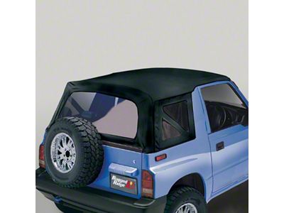 Rugged Ridge S-Top Black Denim Clear Windows 95-98 Sidekicks - 53703.15