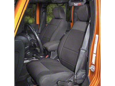 Rugged Ridge Seat Cover Kit Black 07-10 Jeep Wrangler JK - 13295.01