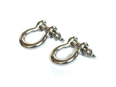 Rugged Ridge Stainless Steel 3/4in D-Shackles - 11235.05