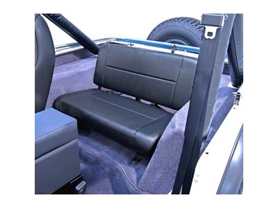 Rugged Ridge Standard Rear Seat Black Denim 55-95 Jeep CJ - 13461.15
