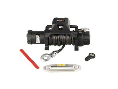 Rugged Ridge 10,000 lb. Trekker Winch with Synthetic Rope (Universal; Some Adaptation May Be Required)