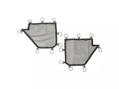 Rugged Ridge Tube Door Covers Rear Pair Black 07-18 Jeep - 13579.51