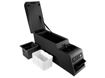 Rugged Ridge Ultimate Locking Console Black Denim 76-95 Jeep CJ&Wrangl - 13102.15