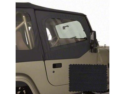 Rugged Ridge Upper Soft Door Kit Black Diamond 88-95 Jeep - 13713.35