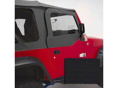 Rugged Ridge Upper Soft Door Kit Black Diamond 03-06 Jeep - 13714.35