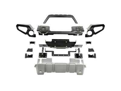 Rugged Ridge Venator Front Bumper W/Overrider & Winch Tray JL - 11549.41