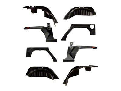 Rugged Ridge XHD Armor Fenders and Liner Kit 07-18 Jeep - 11615.06