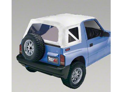 Rugged Ridge XHD S-Top White Denim Clear Windows 95-98 Sidekick - 53723.52