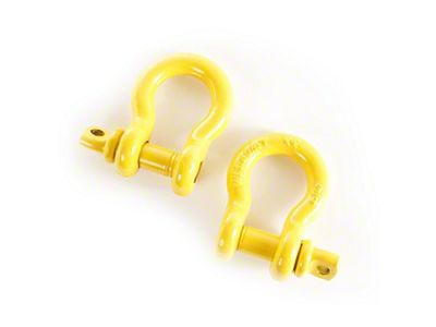 Rugged Ridge Yellow 3/4in D-Rings - 11235.15