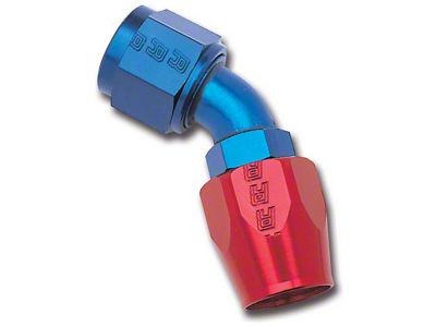 Russell 6AN Red/Blue 45 Degree Full Flow Hose - 610090