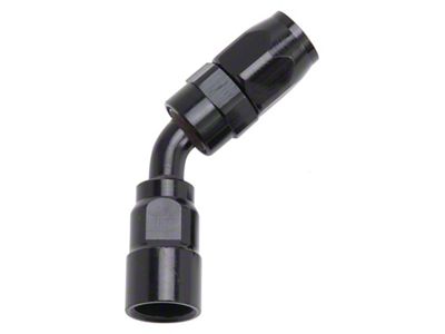 Russell 8AN Black 45 Degree Full Flow Hose - 610105