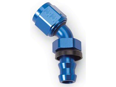 Russell 6AN Twist-Lok 45 Degree Hose End Blue - 624080