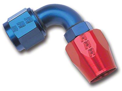 Russell 6AN Red/Blue 90 Degree Full Flow Hose - 610160