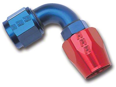 Russell 8AN Red/Blue 90 Degree Full Flow Hose - 610170