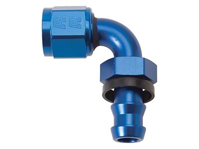 Russell 6AN Twist-Lok 90 Degree Hose End Blue - 624160