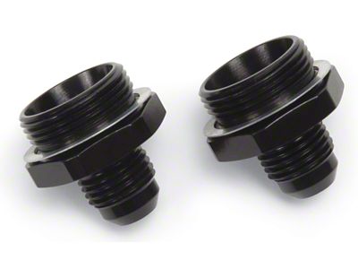Russell 6AN Carb Adapter Fittings 2 pcs. Black - 640223