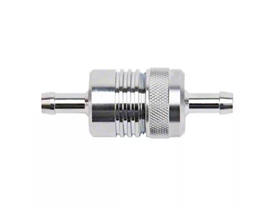Russell Performance Chrome Street Fuel Filter 3in Length 1-1/8in diameter - 645060