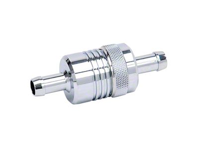Russell Performance Chrome Street Fuel Filter 3in Length 1-1/8in diameter - 645120