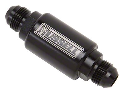 Russell Performance Black Anodized 3in Length 1-1/4in dia. -6 male - 650133