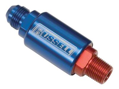 Russell Performance Red/Blue Anodized 3in Length 1-1/4in dia. -6 x - 650190
