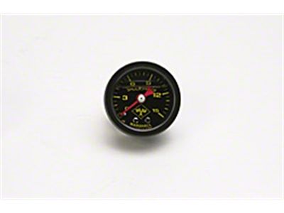 Russell Performance 15 psi fuel pressure gauge black face and - 650310