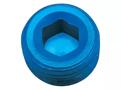 Russell Performance 1/2in Allen Socket Pipe Plug Blue - 662060
