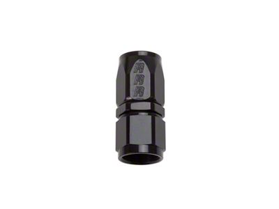 Russell 6AN Black Straight Full Flow Hose End - 610025