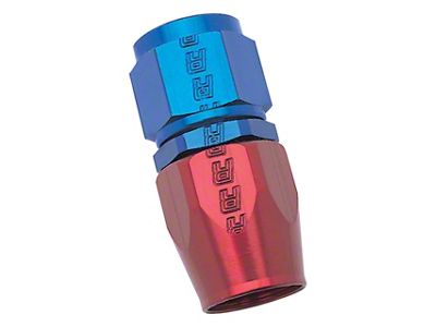 Russell 8AN Red/Blue Straight Full Flow Hose End - 610030