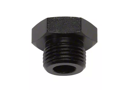 Russell 8AN Straight Thread Plug Black - 660283