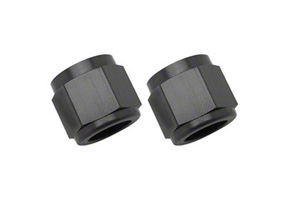 Russell 8AN Tube Nuts 1/2in dia. Black 2 - 660585