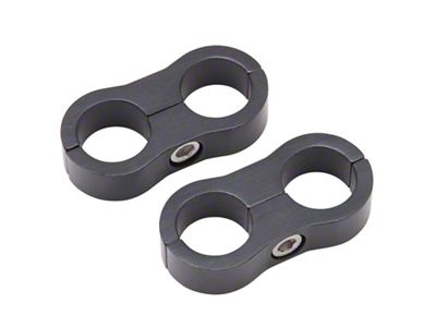 Russell Hose Seperator for -6an Braided Hose - Anodized Black - 654303