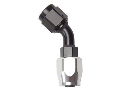 Russell 10AN Black/Silver 45 Degree Full Flow Hose - 610113