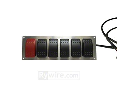 Rywire P12 Switch Panel Will Work w/PDM Systems - RY-SWITCH-6-IND
