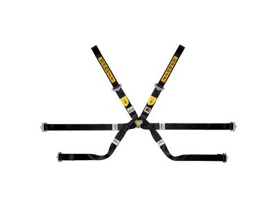 Sabelt GOLD Superformula 6 FIA8853-2016 Lightweight 6-Point Seat Belt Harness; Black (Universal; Some Adaptation May Be Required)