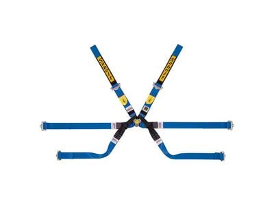 Sabelt GOLD Superformula 6 FIA8853-2016 Lightweight 6-Point Seat Belt Harness; Blue (Universal; Some Adaptation May Be Required)
