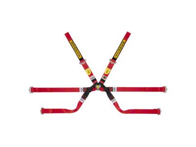 Sabelt GOLD Superformula 6 FIA8853-2016 Lightweight 6-Point Seat Belt Harness; Red (Universal; Some Adaptation May Be Required)