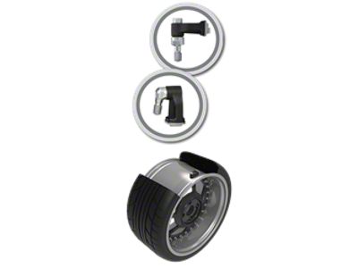 Schrader TPMS Sensor - Clamp-In Programmable 90 Degree EZ-Sensor - 33900