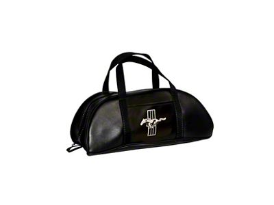 Scott Drake Tote Bag with Mustang Emblem; Large; Black