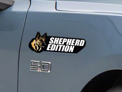 SEC10 Domed Dog Breed Printed Decal; German Shepherd (Universal; Some Adaptation May Be Required)